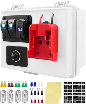 Accutec Dynamics 744759815156 Power Distribution Box With Battery Adapter Fits For Milwaukee M18 18v