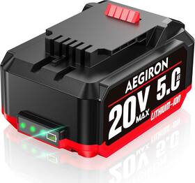 Aegiron 705353334214 Upgraded 20v 5.0ah High Capacity Battery Replacement For Bauer Lithium-ion