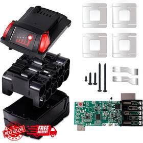 Aernair 445050315392 18v 10-cell 3.0ah 4.0ah 5.0ah 18650 Battery Case Replacement For Milwaukee M18 B