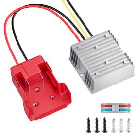 Rxzdt11 Aikyciu 18v To 12v Step-down Converter For Milwaukee M18 Battery Adapter Dc 20a 2
