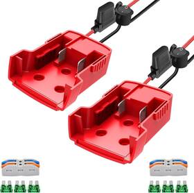 Amtake 445039186159 2 Pack Power Adapter Wheel Compatible With Milwaukee 18v Battery Con