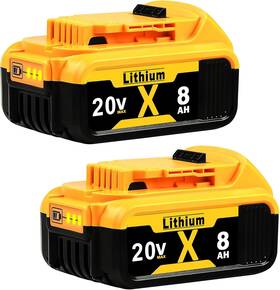 Antoolocker 313053091063 Replacement For Dewalt 20v Max Battery 8.0ah Lithium Batteries Compatible With