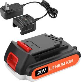 Antrobut 313025336307 3500mah Replacement Battery And Charger For 20v Black Decker