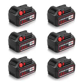 Aoasur N1860-6t 6packs 6.0ah Replacement Battery Compatible With Milwaukee M 18 18v 60