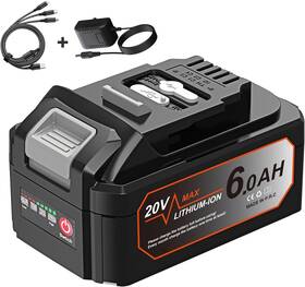 Aspro 313025189125 6.0ah Replacement For Dewalt 20v Max Battery Compatible With Lit