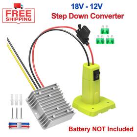 Azocek 505-5 18v To 12v Step Down Converter Compatible With Ryobi Battery Adapter Dc
