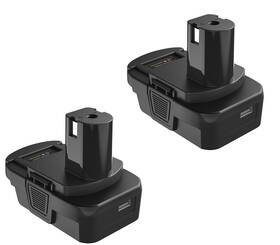 Azocek Dm18rl-single Battery Adapter Compatible With Dewalt 20v M18v To Ryobi 18v Tools Usb Port
