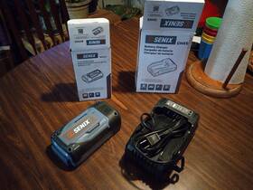Battery Is09001 Senix 58 Volt Max 2.5 Ah Lithium-ion And Charger Opened But Not Used