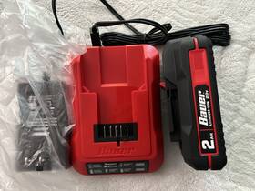 2501c-b Bauer 2ah 20v Lithium Battery With Charger- Red/black