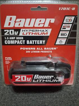 Bauer 792363635301 20v Hypermax Lithium Battery / New Never Opened