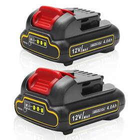 Bebenrama 060997292814 2-pack 12v 4.0ah Lithium-ion Batteries For Cordless Tools High Performance