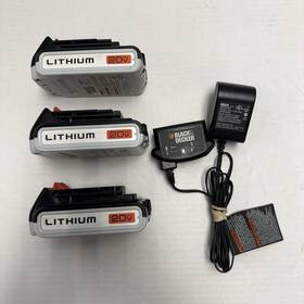 2-lbxr2020 Black Decker Oem And 20v Lot Of Lithium Batteries Charger Read Description