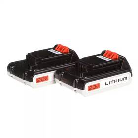 Black Decker 445052191109 20v 1.5ah Max Lithium-ion Battery 2 Pack - Charger Not Included