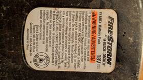 Fs188x Black Decker Firestorm 18v Lithium Battery For And Refurb Only Inch