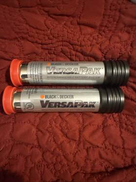 Vp100t21gvsa Black & Decker 2 Genuine And Vp100 Type Versapak Battery Fo 3.6v Vacuum Scumbuster