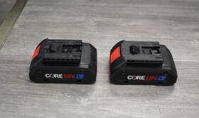 Bosch 000346627923 Core 18v 4.0 Ah Battery Gba18v40-2p 2 Pack New - No Box Free Shipping