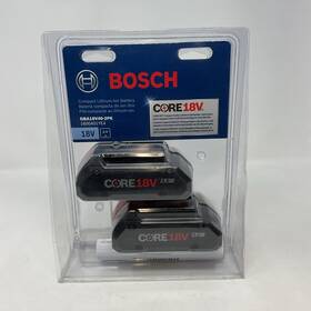 Bosch 000346646511 Core 18v Volt 4.0ah Compact Lithium-ion Battery Two-pack Gba18v40-2pk