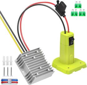 147589 Branded 18v To 12v Step Down Converter Compatible With Ryobi Battery Adapter Volt