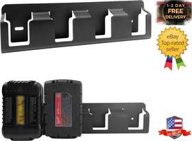 Branded 705353210952 Upgrades 4 Slots Battery Holder Wall Mount Fits For Latest Dewalt 18v/20v And Milw