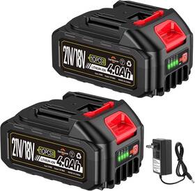Branded 705353521942 2 Pcs Batteries Replacement For Makita 4.0ah 4000mah Battery 18v 20v 21v Po