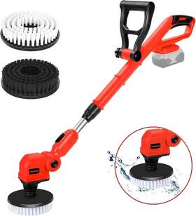 Branded Fc-mw20 Cordless Power Scrubber Compatible With Milwaukee 18v Battery Tool Only Brus
