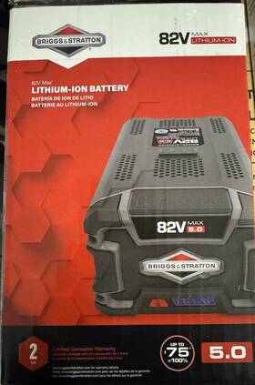 1697426 Briggs & Stratton And 82v 5.0ah Max Lithium-ion Battery Unused 1697426 Briggs & Stratton And 82v 5.0ah Max Lithium-ion Battery Unused