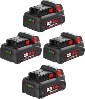Ni1860b Bslite 18v Batteries 4pack 6.0ah High Capacity Compatible With Milwaukee Tools