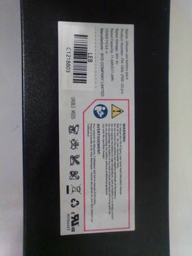 417.6 Byd Company Limited Lithium Ion Battery Pack 36v Dc 11.6 Ah