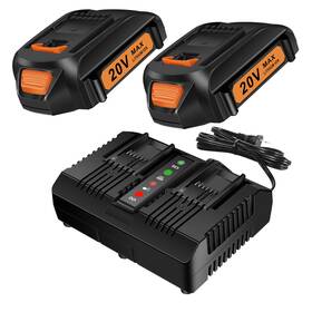 Chgdkjy 797430228745 2pack Replacement 20v Battery And Charger Combo Compatible With Worx Batt