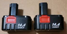 1322518 Craftsman Lot Of 2 14.4v Battery Oem 14.4 Volt Genuine As-is Not Working