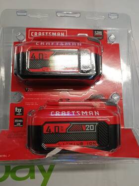 Cmc8204-2 Craftsman 4.0 V20 2 Batteries