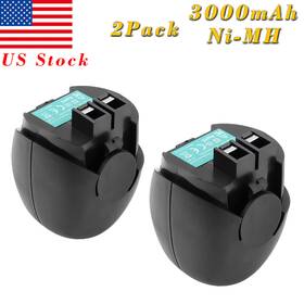 6.27270 Creabest 2x3000mah 4.8v Ni-mh Battery For Metabo Powergrip 2 Flashlight Powermaxx