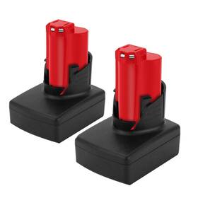 48-11-2411 Creabest 732515188040 New 2pack 5.0ah Replacement Battery For Milwaukee 12v M12 48-11-24 48-11-2411 Creabest 732515188040 New 2pack 5.0ah Replacement Battery For Milwaukee 12v M12 48-11-24