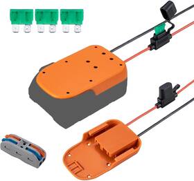 Crivnhar 709345873675 Power Wheel Adapter Compatible For Ridgid 18v Li-ion Battery With Fuse And Wire Te