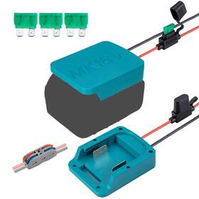 Crivnhar 721618883495 Power Wheel Adapter Compatible For Makita 18v Battery With Fuse And Switch Wi