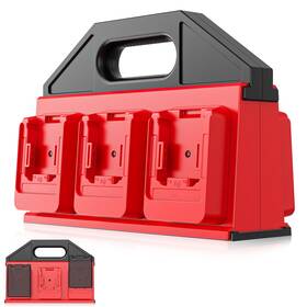 Bh-m6s Crivnhar Battery Carrying Holder For Milwaukee 18v Storage Organizer