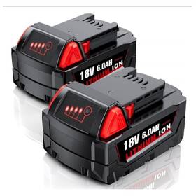 Cvagix 744299704569 Milwaukee Battery Replacement 6000mah 18v Lithium High Capacity 2pack Fits M18