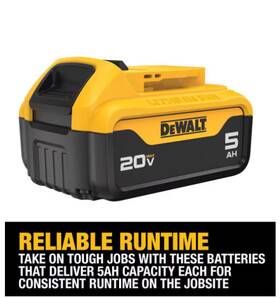 Dewalt 008678954588 20v Max Lithium-ion Starter Kit - Yellow/black