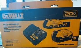 Dcb225-2c Dewalt 198706048287 20v Max Lithium-ion Battery Kit With 5.0ah And 2.0ah New