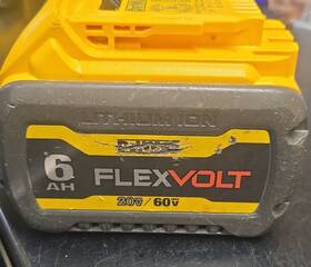 20bho05 Dewalt Flexvolt 6ah 20v/60v Lithium-ion Power Tool Battery Yellow