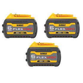Dewalt 313027844824 20v/60v Max Flexvolt Lithium-ion 6.0ah Battery 3 -pack