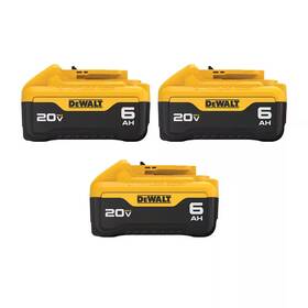 Dewalt 313096923925 20v Max Lithium-ion 6.0ah Battery 3 -pack