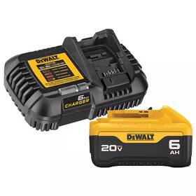 Dewalt 445010859812 20v Max Lithium Ion 6 Ah Battery And Charger