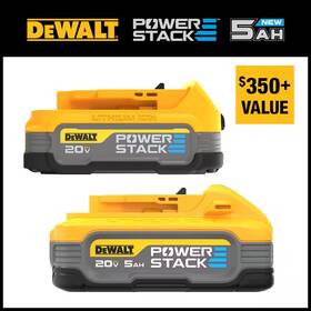 Dewalt 445029756737 20v Max Xr Powerstack Lithium-ion 5.0ah And 1.7ah Batteries 2 -pack