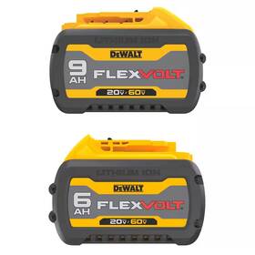 Dewalt 445029935910 20v/60v Max Flexvolt Lithium-ion 9.0ah Battery And 6.0ah 2 -pack