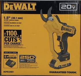 Dewalt 445049357389 20v Max Cordless Battery Powered Pruner Kit With 1 2 Ah And Charger
