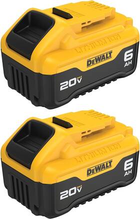 Dewalt 705353821264 20v Max Xr Battery 6 Ah Lithium Ion 2-pack Premium High Capacity Long L