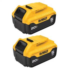 Dewalt 711181911473 20v Max Lithium-ion 5.0ah Battery 2-pack