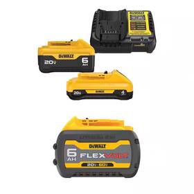 Dewalt 744110181647 20v Max Lithium-ion Battery Kit With 5.0 Ah And 2.0 Packs Charger