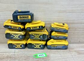 Dewalt 885911782319 Lo Of 10 - 20v Batteries For Parts Or Repair J11